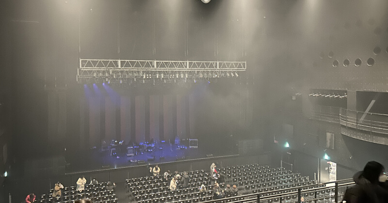 zepp osaka bayside2階から